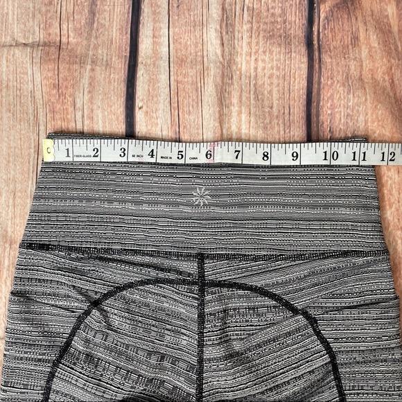 Athleta Mesh Paneled Black/White Athletic Leggings - Picture 7 of 10